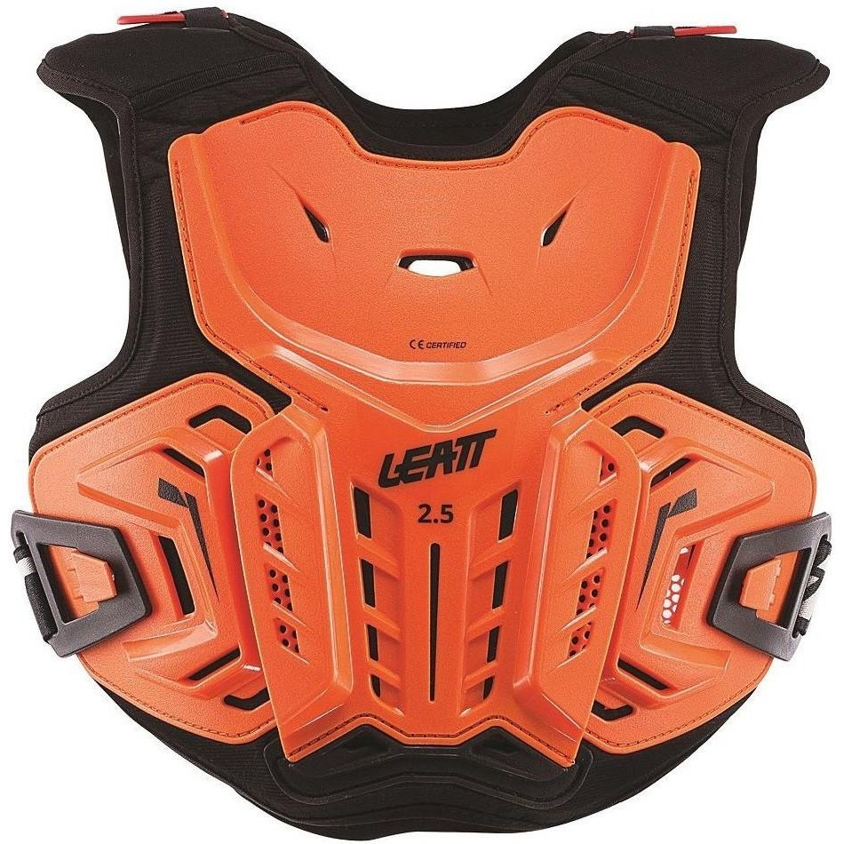 LEATT Моточерепаха детская  Chest Protector 2.5 Orange-Black Jr 134-146cm - зображення 1