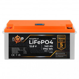LogicPower LP LiFePO4 LCD 12V 12,8 - 140 Ah 1792Wh BMS 80A/40А пластик для ИБП (20920)