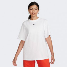 Nike Футболка оверсайз длинная женская  Tee Essential FD4149-100 XS Белый/Черный (0196608553465)