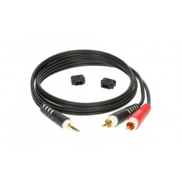 KLOTZ Инструментальный кабель AY7 Y-CABLE STEREO MINI JACK - RCA BLACK 1 M