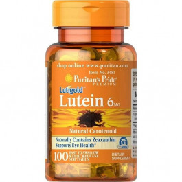 Puritan's Pride Lutein 6 mg with Zeaxanthin 100 softgel