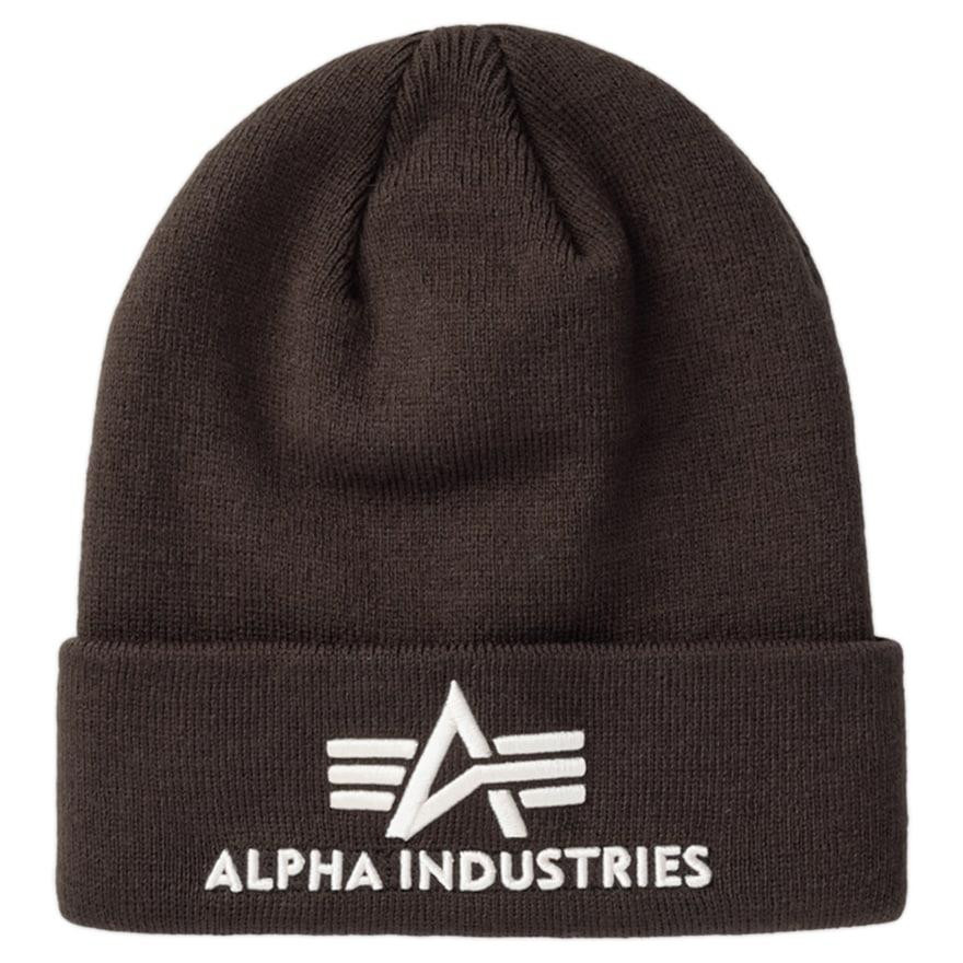 Alpha Industries Шапка  3D Beanie - Hunter Brown - зображення 1