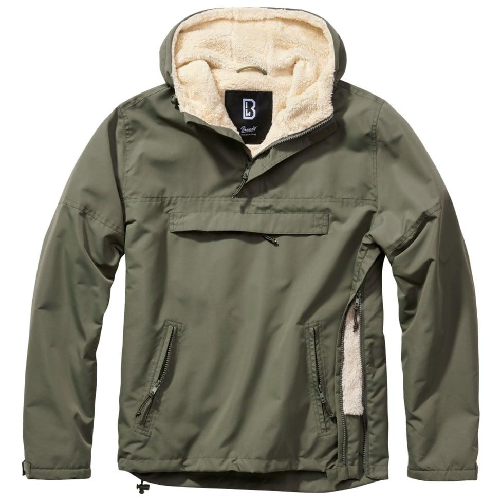 Brandit Куртка  Sherpa Windbreaker - Olive M - зображення 1