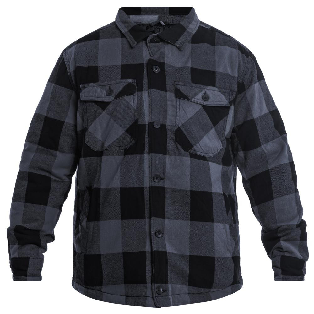 Brandit Куртка  Lumber Jacket - Black/Grey M - зображення 1