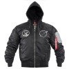 Alpha Industries Куртка  MA-1 VF Hood Dark Side - Black/Reflective L - зображення 1