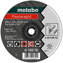   Metabo Flexiarapid A 60-P, 115 x 1,0, алюминий (616512000)