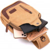 Vintage Функціональна чоловіча сумка через плече  20385 пісочного кольору - зображення 5