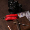 SHVIGEL Недорога ключниця з натуральної шкіри в червоному кольорі на блискавці  (2413953) - зображення 8