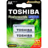 Toshiba AA 2600mAh NiMH 2шт Rechargeable (00156694) - зображення 1