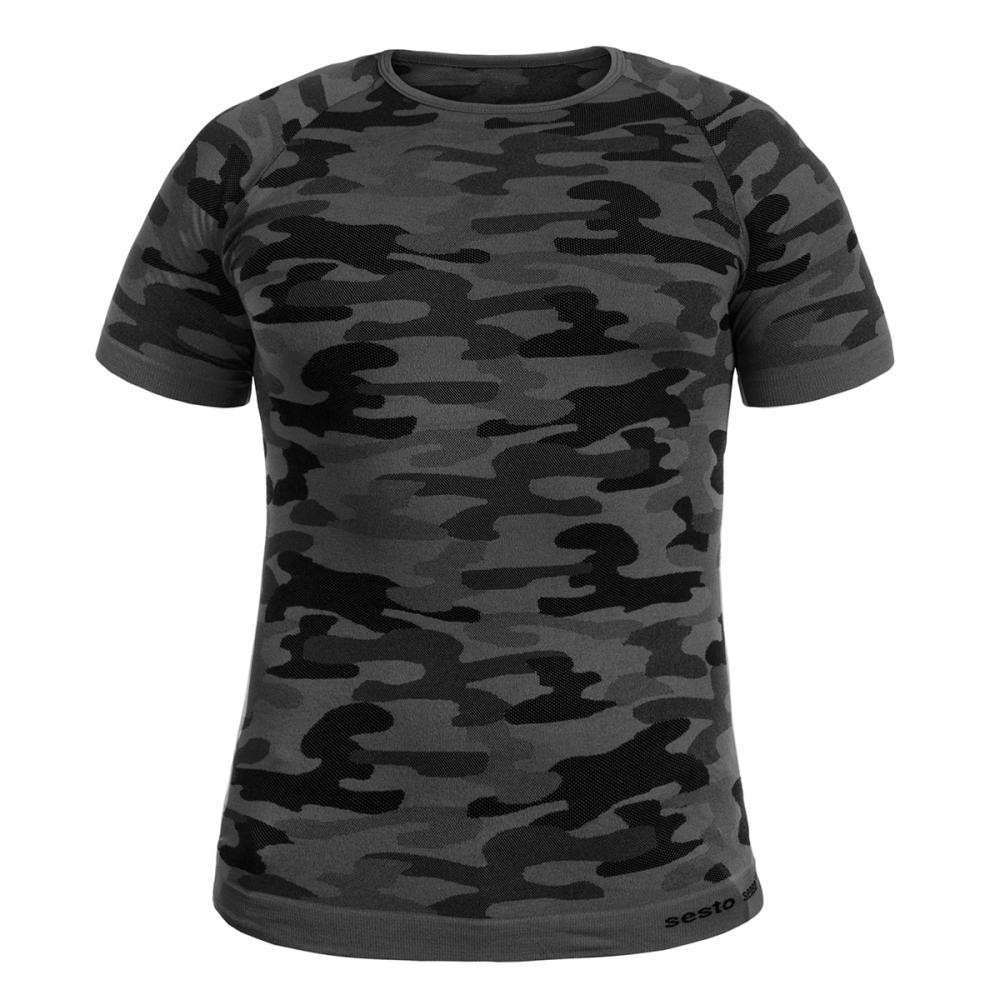 Sesto Senso Термоактивна футболка з коротким рукавом  Thermo Active - Dark Camo S - зображення 1