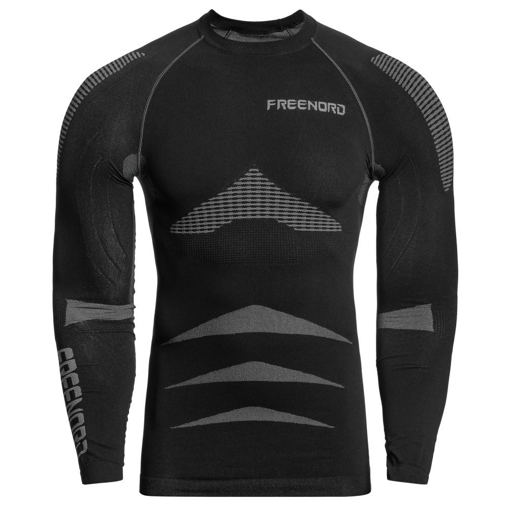 FreeNord Термоактивна футболка  EnergyTech Long Sleeve - Black/Grey XXL - зображення 1
