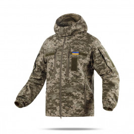 Family Story Військова куртка ЗСУ з капюшоном без планки. Армований Rip-Stop. Піксель (мм-14). Розмір S (0837-17)