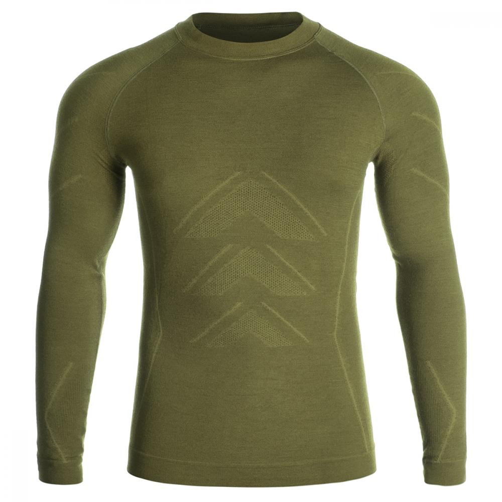 FreeNord Термоактивна футболка  NordTrek Merino Tech Long Sleeve - Khaki L - зображення 1