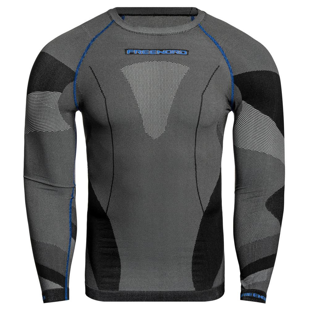 FreeNord Термоактивна футболка  DryTech Long Sleeve - Black/Blue XL - зображення 1