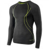 HI-TEC Термоактивна футболка  Ikar Top Long Sleeve - Black/Lime Punch - зображення 1