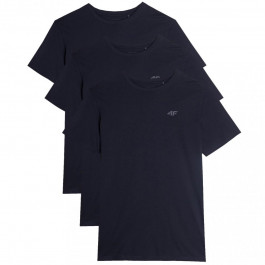 4F Футболка T-shirt  TTSHM0876 Темно-Синя - 3 шт. XL
