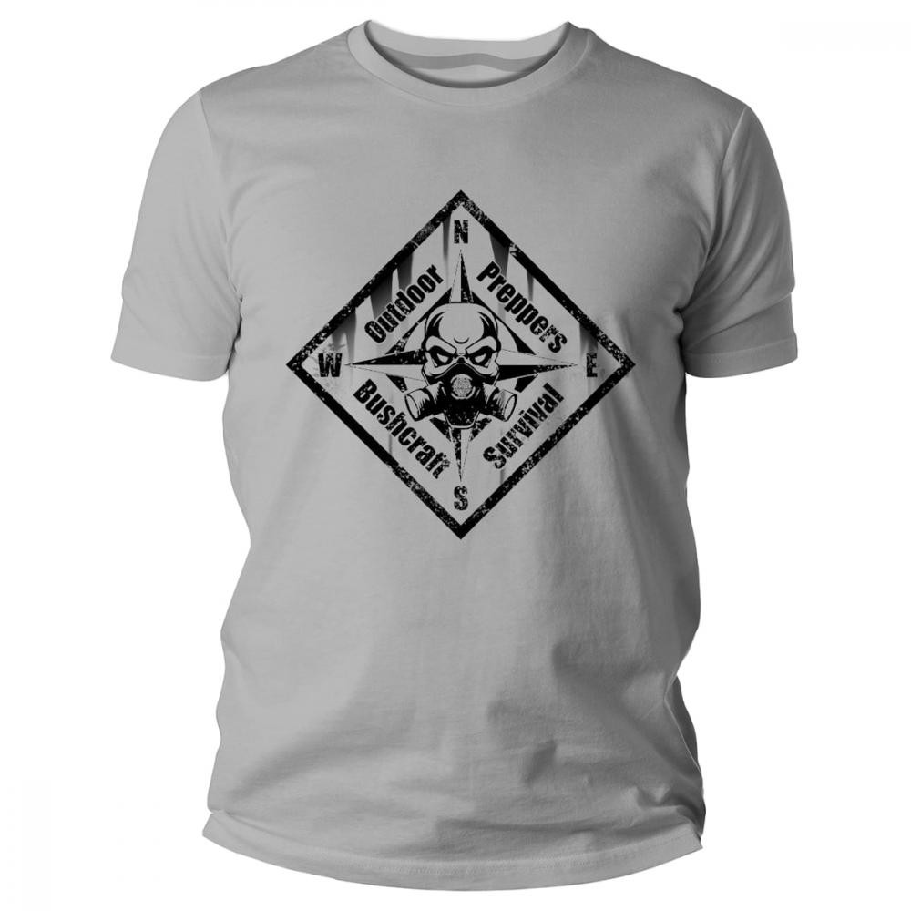 TigerWood Футболка T-shirt  Preppers - Сіра S - зображення 1