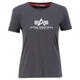 Alpha Industries Футболка T-Shirt жіноча  New Basic - Vintage Grey XS