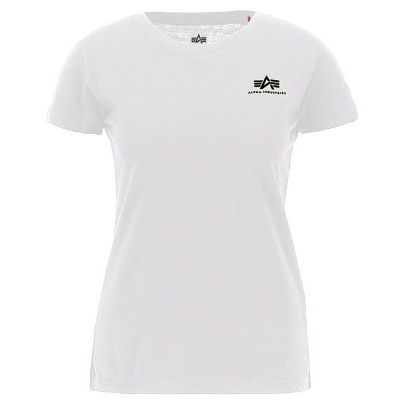Alpha Industries Футболка T-shirt жіноча  Basic Small Logo - White S - зображення 1