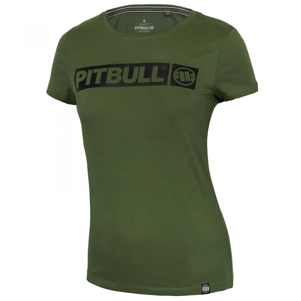 Pitbull Футболка T-shirt жіноча  Hilltop - Olive XS - зображення 1