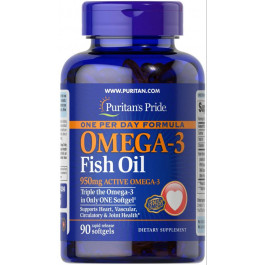Puritan's Pride One Per Day Omega-3 Fish Oil 1400 mg 90 softgels