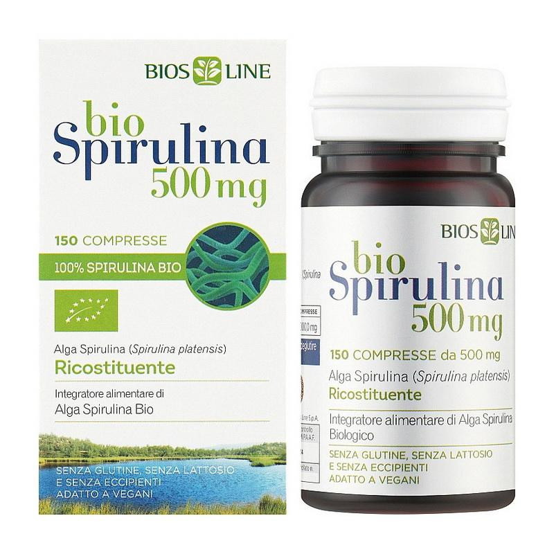 Bios Line Bio Spirulina 500 mg 150 таблеток - зображення 1
