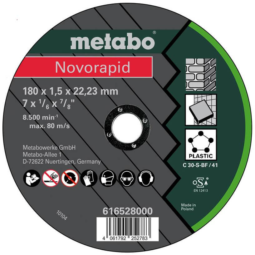 Metabo Novorapid 180x1,5x22,2 мм, TF41 (616528000) - зображення 1