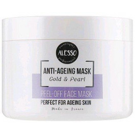 Alesso Professionnel Альгинатная маска для лица  Анти-Эйдж Gold & Pearl омолаживающая 200 г (3273629214432)