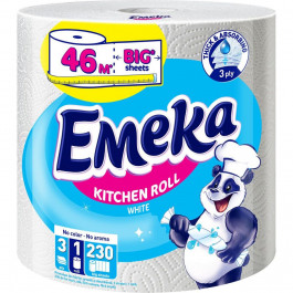 Emeka Рушник паперовий  White Jumbo тришаровий 1шт (3800024035159)