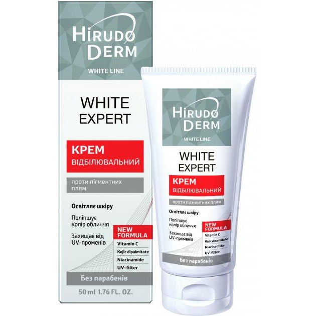 Біокон Отбеливающий крем  Hirudo Derm White Line White Expert 50 мл (4820008318756) - зображення 1