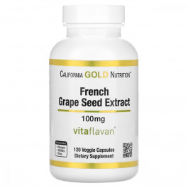 California Gold Nutrition Екстракт кісточок французького винограду (Franch Grape Seed Extract) 100 мг 120 капсул