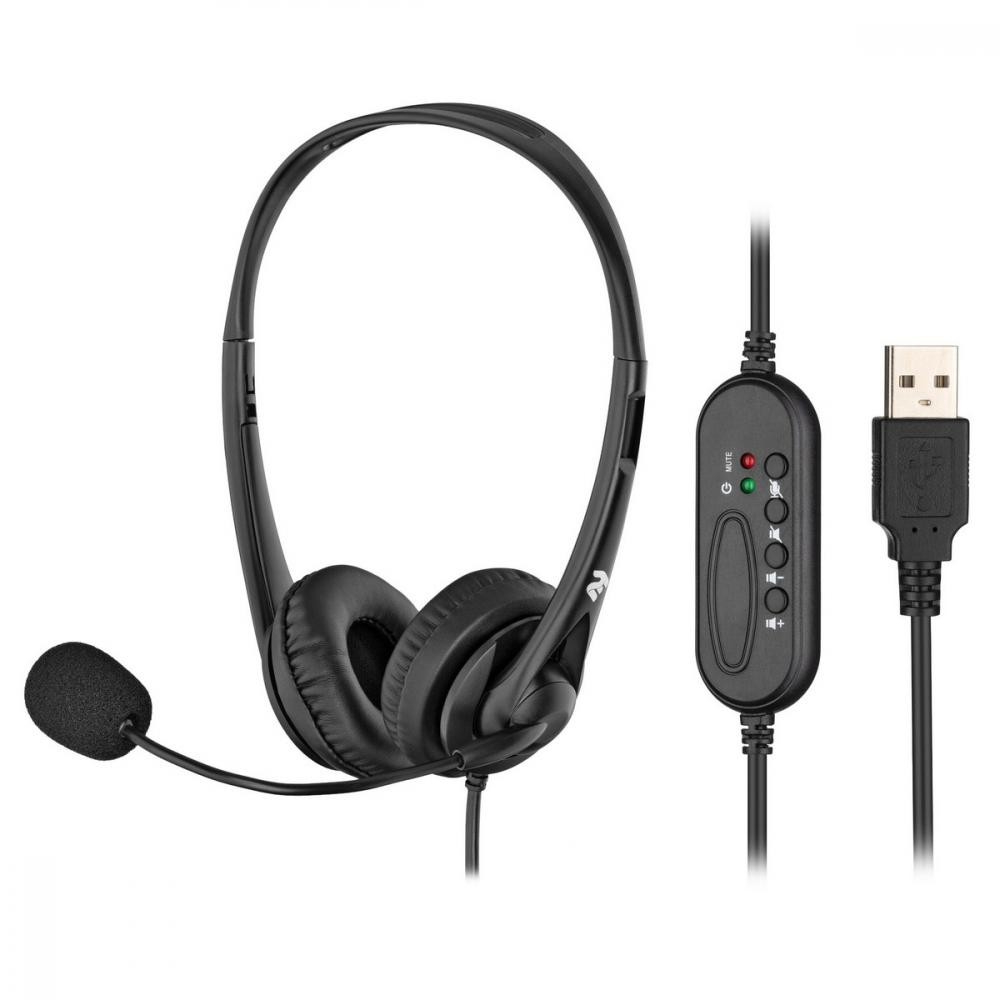 2E CH11 On-Ear USB Black (2E-CH11SU) - зображення 1