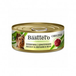 Basttet`o Original з яловичиною, лососем та овочами в желе 85 г (4820185492638)