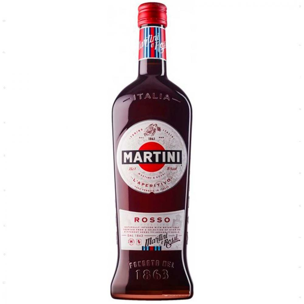 Martini Вермут Rosso полусладкий 15% 1 л (5010677915007) - зображення 1