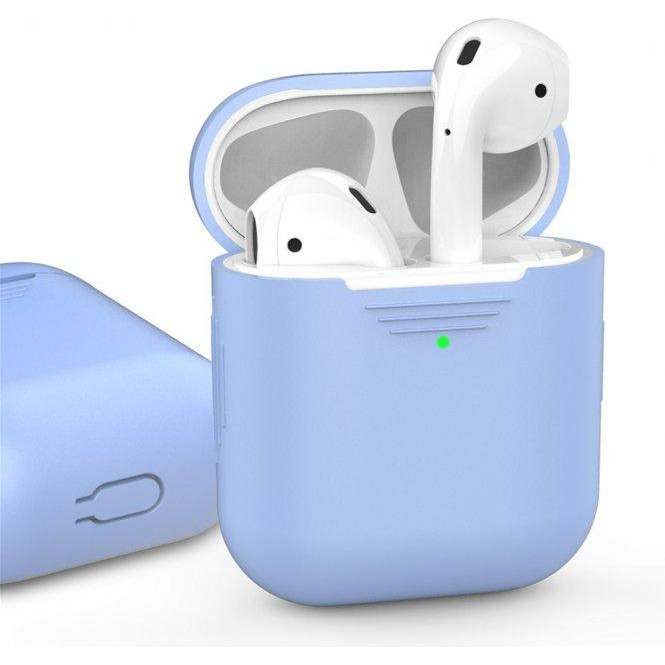 AHASTYLE Классический Силиконовый чехол  для Apple AirPods Blue (AHA-01020-SBL) - зображення 1