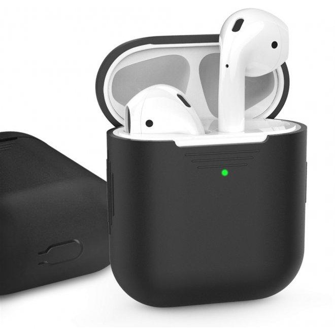 AHASTYLE Классический Силиконовый чехол  для Apple AirPods Black (AHA-01020-BLK) - зображення 1