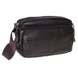 Borsa Leather Чоловіча сумка через плече  коричнева (k1t823-brown)