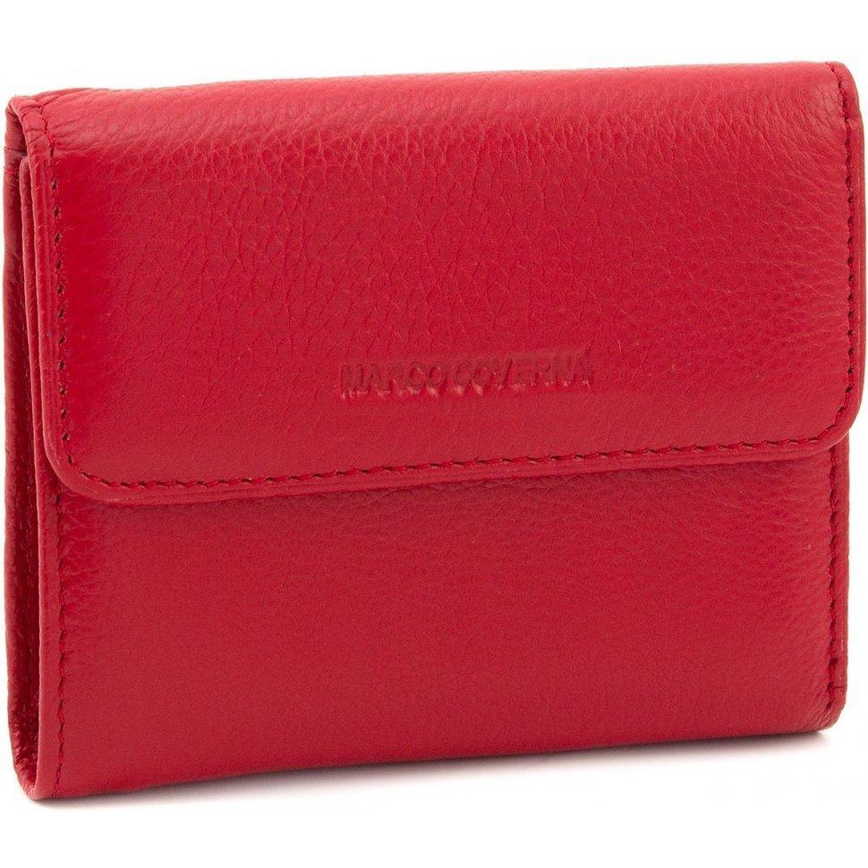 Marco Coverna Маленький жіночий шкіряний гаманець червоного кольору під картки  (17137) - зображення 1