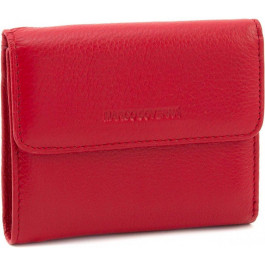 Marco Coverna Маленький жіночий шкіряний гаманець червоного кольору під картки  (17137)