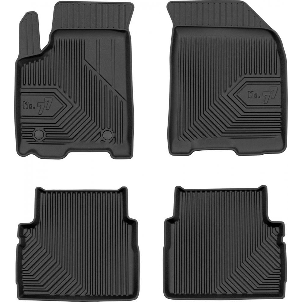 Frogum Автомобільні килимки поліки в салон Frogum 3D на у Chevrolet AVEO 1 06-11 Шевроле Авео чорні - зображення 1