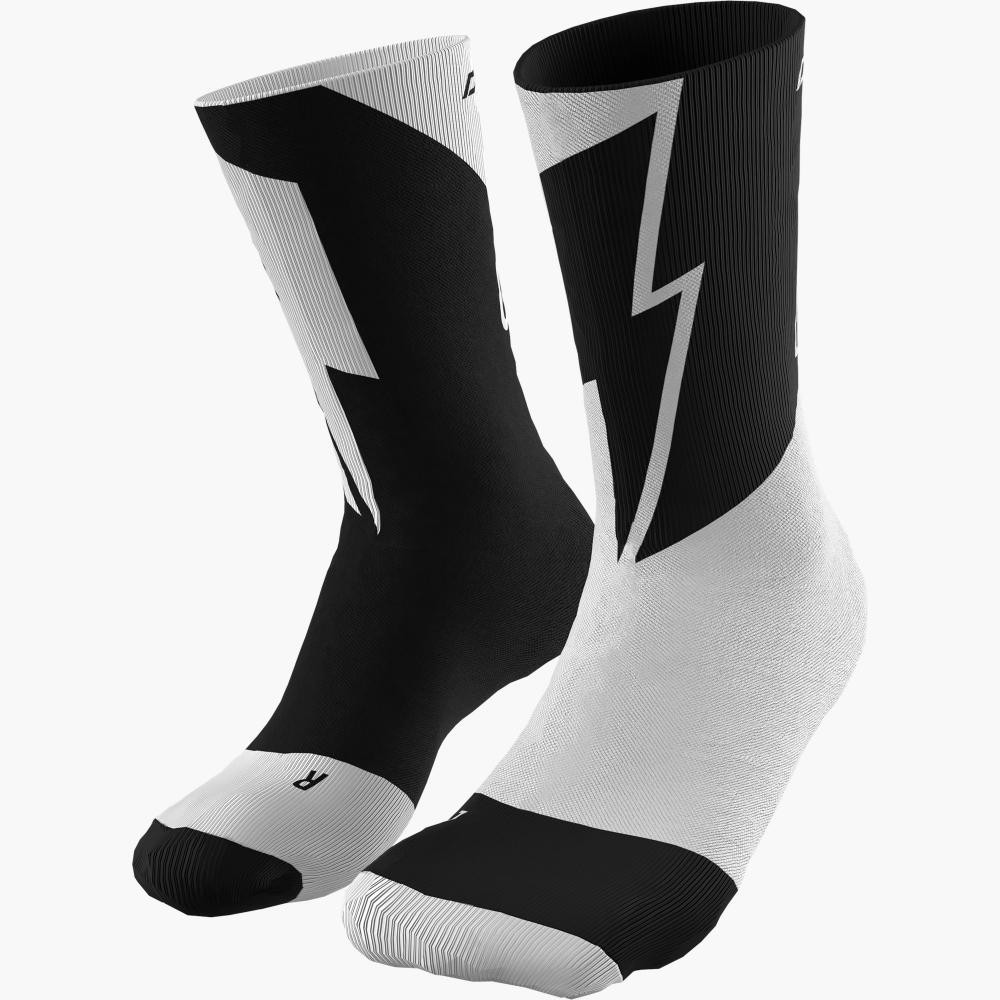 Dynafit Термошкарпетки  No Pain No Gain Socks 43-46 Чорний-сірий - зображення 1