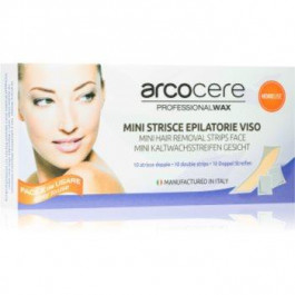 Arcocere Deepline воскові смужки для видалення волосся для обличчя  для жінок 10 кс