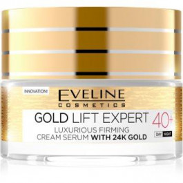 Eveline Gold Lift Expert розкішний зміцнюючий крем з золотом 24 карата  50 мл