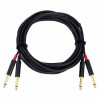 Cordial Инструментальный кабель Rean 2 x plug 6.3 мм Mono 6 м Black (CFU 6 PP) - зображення 1