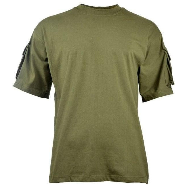 MFH Футболка T-shirt  з кишенями - OD Green XL - зображення 1