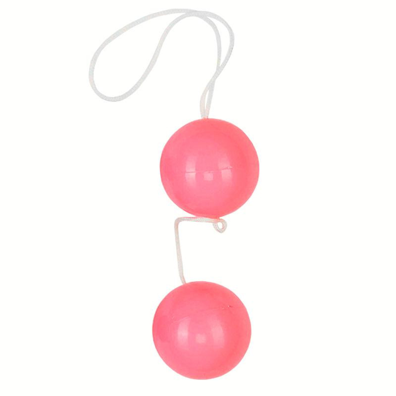 Вагинальные мягкие шарики MARBILIZED DUO BALLS PINK