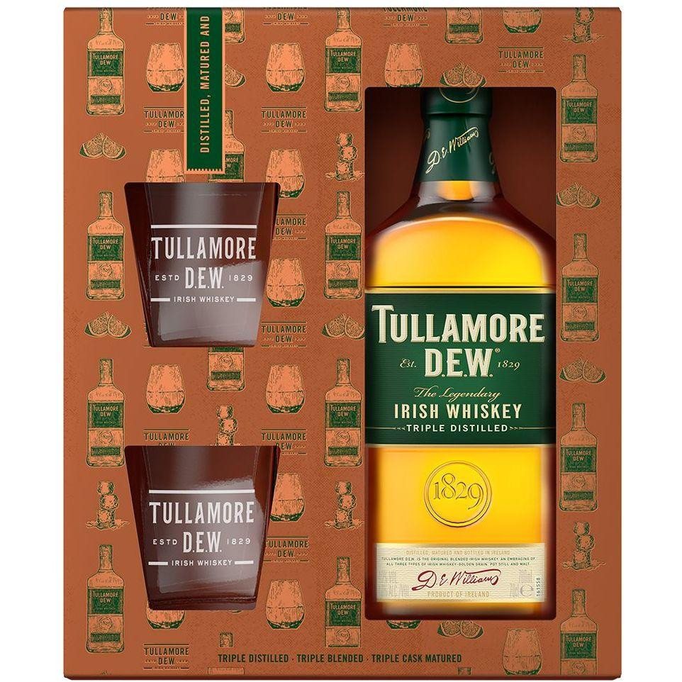 Tullamore Dew Виски Original 5 лет выдержки 0.7 л 40% + 2 стакана (5011026108903) - зображення 1
