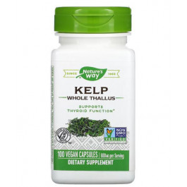 Nature's Way Kelp 600 mg 100 Veg Caps (ламинария, йод)