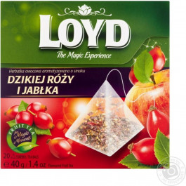 Loyd Чай ягодный Шиповник Яблоко в пирамидках 20 шт х 2 г (5900396016157)