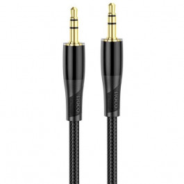 Hoco UPA25 Transparent Discovery Edition AUX Audio Cable Black